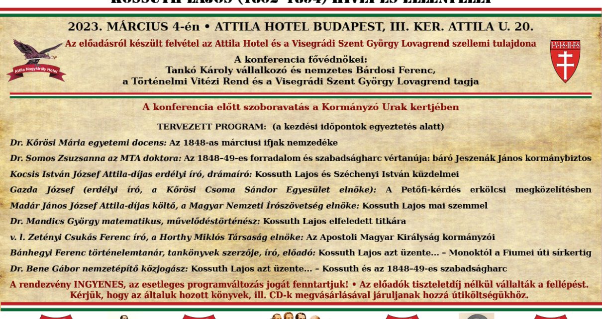 Kossuth Lajos Konferencia 2023 03. 04.